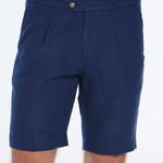 Marco Linen Dark Blue Shorts | Moeva | Shorts | Each week unveils new pieces—luxury swimwear, fluid resort silhouettes, and elevated summer-to-evening essentials designed to carry you from coastal escapes to city nights.