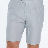 Marco Linen Grey Shorts | Moeva | Men Shorts | Each week unveils new pieces—luxury swimwear, fluid resort silhouettes, and elevated summer-to-evening essentials designed to carry you from coastal escapes to city nights.
