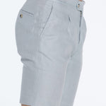 Marco Linen Grey Shorts | Moeva | Shirt | Each week unveils new pieces—luxury swimwear, fluid resort silhouettes, and elevated summer-to-evening essentials designed to carry you from coastal escapes to city nights.