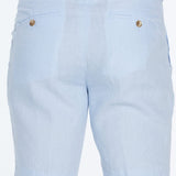 Marco Linen Light Blue Shorts | Moeva | Men Shorts | Each week unveils new pieces—luxury swimwear, fluid resort silhouettes, and elevated summer-to-evening essentials designed to carry you from coastal escapes to city nights.
