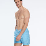 Louis Turquoise Quick-Dry Swim Shorts | Moeva | Men Ultralight Swim Shorts | Each week unveils new pieces—luxury swimwear, fluid resort silhouettes, and elevated summer-to-evening essentials designed to carry you from coastal escapes to city nights.