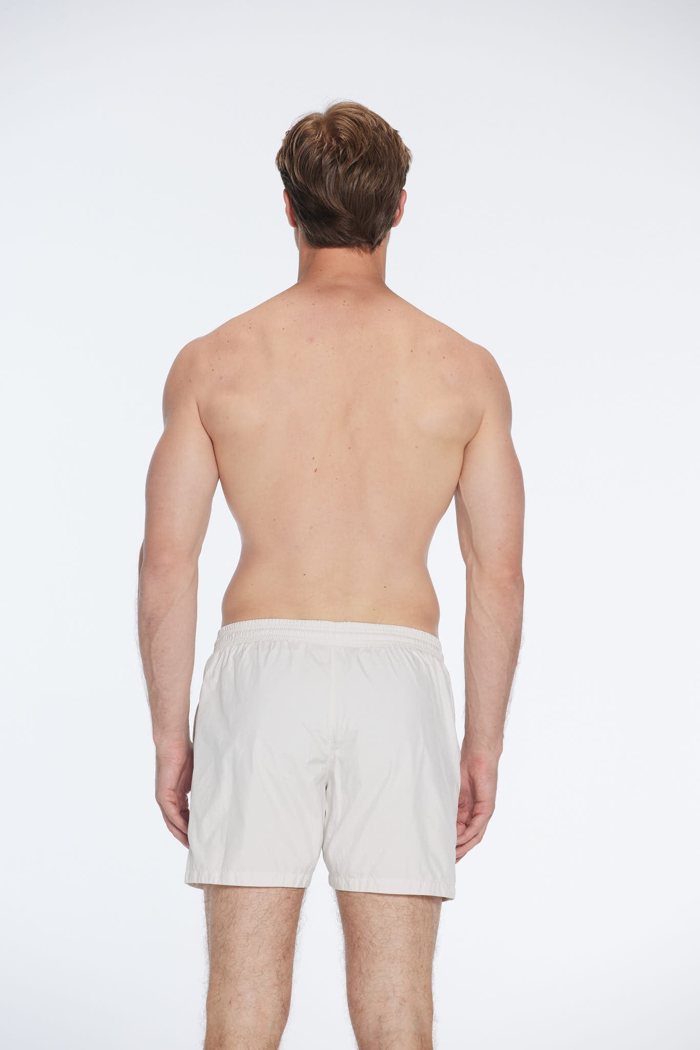 Louis White Quick-Dry Swim Shorts | Moeva | Men Ultralight Swim Shorts | Each week unveils new pieces—luxury swimwear, fluid resort silhouettes, and elevated summer-to-evening essentials designed to carry you from coastal escapes to city nights.