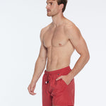 Louis Red Quick-Dry Swim Shorts | Moeva | Shorts | Each week unveils new pieces—luxury swimwear, fluid resort silhouettes, and elevated summer-to-evening essentials designed to carry you from coastal escapes to city nights.