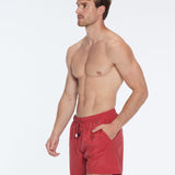 Louis Red Quick-Dry Swim Shorts | Moeva | Men Ultralight Swim Shorts | Each week unveils new pieces—luxury swimwear, fluid resort silhouettes, and elevated summer-to-evening essentials designed to carry you from coastal escapes to city nights.