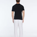 Mark Black Cotton V-Neck Polo T-Shirt | Moeva | | Each week unveils new pieces—luxury swimwear, fluid resort silhouettes, and elevated summer-to-evening essentials designed to carry you from coastal escapes to city nights.