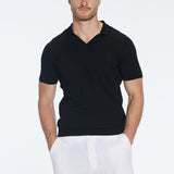 Mark Black Cotton V-Neck Polo T-Shirt | Moeva | | Each week unveils new pieces—luxury swimwear, fluid resort silhouettes, and elevated summer-to-evening essentials designed to carry you from coastal escapes to city nights.