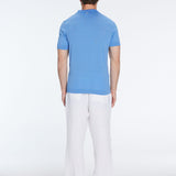 Mark Baby Blue Cotton V-Neck Polo T-Shirt | Moeva | | Each week unveils new pieces—luxury swimwear, fluid resort silhouettes, and elevated summer-to-evening essentials designed to carry you from coastal escapes to city nights.