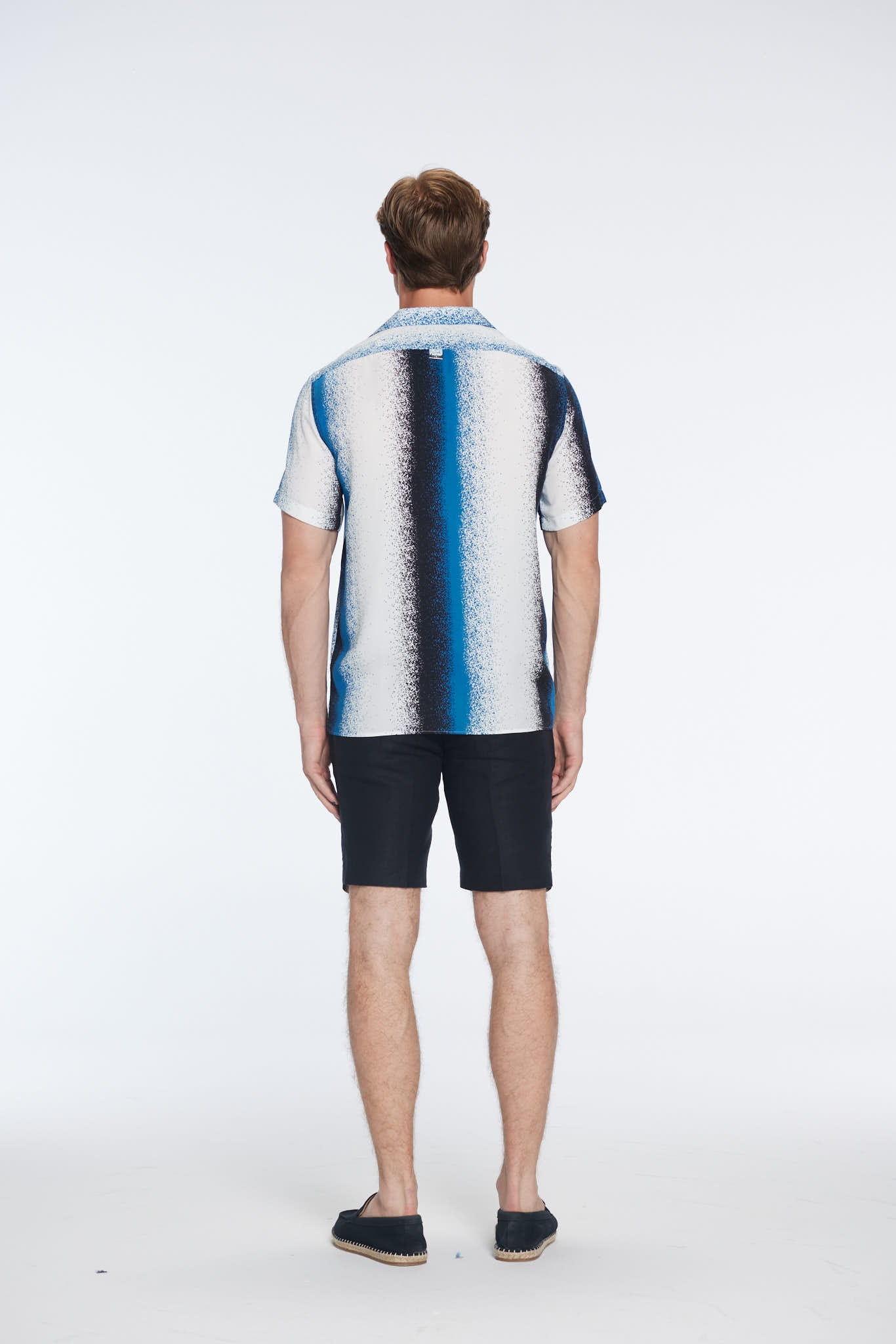 Caspian Blue Degraded Cotton Camp-Collar Shirt | Moeva | | Each week unveils new pieces—luxury swimwear, fluid resort silhouettes, and elevated summer-to-evening essentials designed to carry you from coastal escapes to city nights.