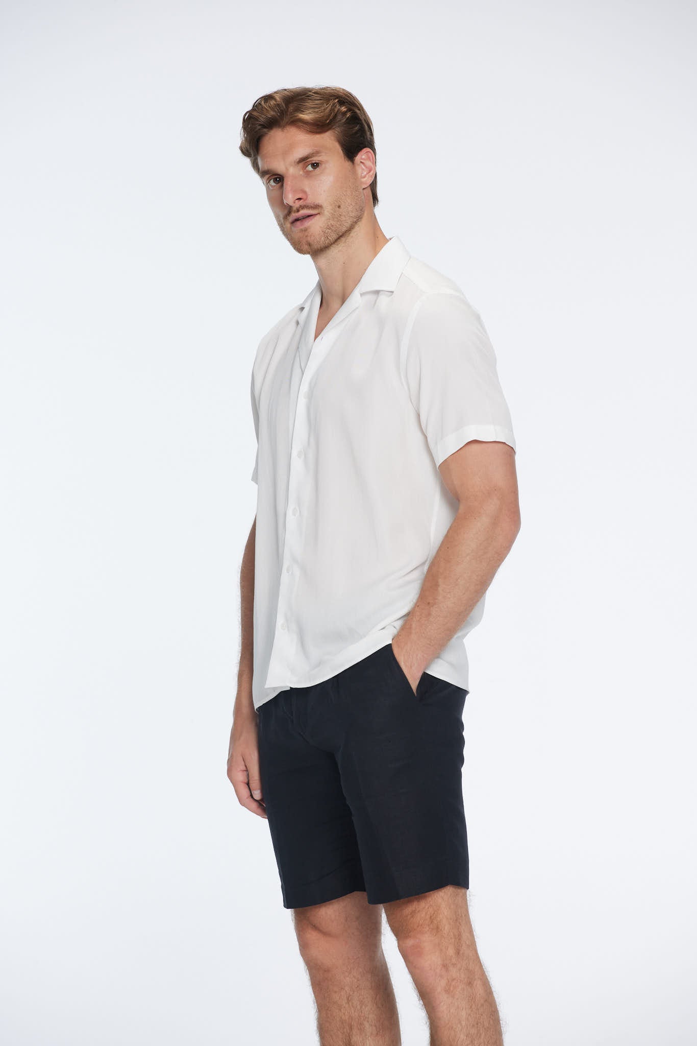 Caspian White Cotton Camp-Collar Shirt | Moeva | | Each week unveils new pieces—luxury swimwear, fluid resort silhouettes, and elevated summer-to-evening essentials designed to carry you from coastal escapes to city nights.