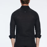 James Black Linen Slim-Fit Shirt | Moeva | Shirt | Each week unveils new pieces—luxury swimwear, fluid resort silhouettes, and elevated summer-to-evening essentials designed to carry you from coastal escapes to city nights.