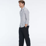 James Grey Linen Slim-Fit Shirt | Moeva | Men Classic Collar Shirts | Each week unveils new pieces—luxury swimwear, fluid resort silhouettes, and elevated summer-to-evening essentials designed to carry you from coastal escapes to city nights.