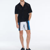 Dominic Blue Degraded Cotton Shorts | Moeva | Shorts | Each week unveils new pieces—luxury swimwear, fluid resort silhouettes, and elevated summer-to-evening essentials designed to carry you from coastal escapes to city nights.