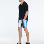 Dominic Blue Degraded Cotton Shorts | Moeva | Shorts | Each week unveils new pieces—luxury swimwear, fluid resort silhouettes, and elevated summer-to-evening essentials designed to carry you from coastal escapes to city nights.