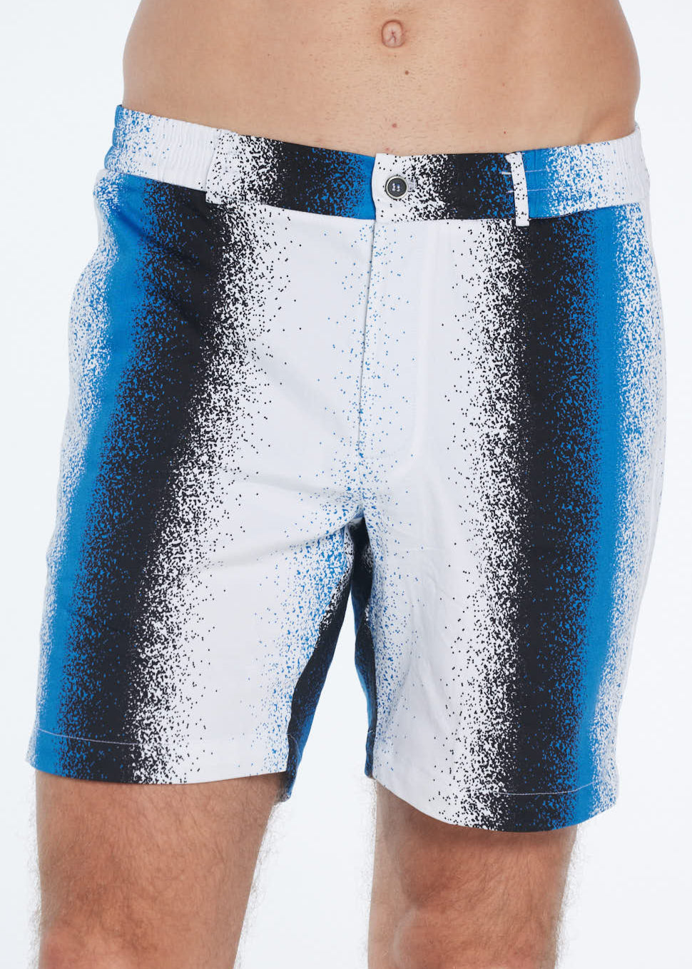 Dominic Blue Degraded Cotton Shorts | Moeva | Shorts | Each week unveils new pieces—luxury swimwear, fluid resort silhouettes, and elevated summer-to-evening essentials designed to carry you from coastal escapes to city nights.