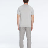 Oscar Grey Round Neck T-Shirt | Moeva | Men Round Neck Shirts | Each week unveils new pieces—luxury swimwear, fluid resort silhouettes, and elevated summer-to-evening essentials designed to carry you from coastal escapes to city nights.
