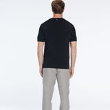 Oscar Black Round Neck T-Shirt | Moeva | Men Round Neck Shirts | Each week unveils new pieces—luxury swimwear, fluid resort silhouettes, and elevated summer-to-evening essentials designed to carry you from coastal escapes to city nights.