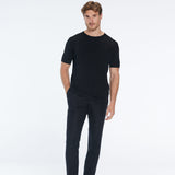 Enzo Black Linen Straight-Leg Pants | Moeva | Men Pants | Each week unveils new pieces—luxury swimwear, fluid resort silhouettes, and elevated summer-to-evening essentials designed to carry you from coastal escapes to city nights.