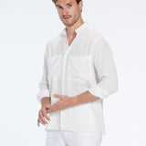 Lucius White Shirt | Moeva | Shirt | Each week unveils new pieces—luxury swimwear, fluid resort silhouettes, and elevated summer-to-evening essentials designed to carry you from coastal escapes to city nights.
