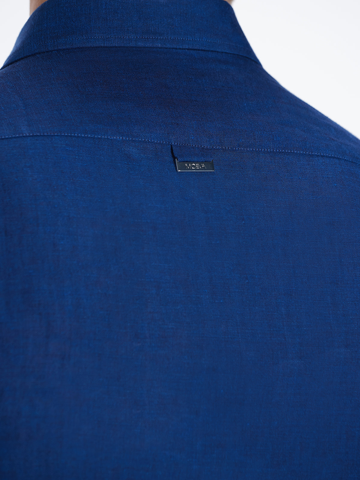 Harry Dark Blue Linen Shirt with Spread Collar | Moeva | Shirt | Each week unveils new pieces—luxury swimwear, fluid resort silhouettes, and elevated summer-to-evening essentials designed to carry you from coastal escapes to city nights.