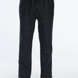 Joseph Black Linen Straight-Leg Pants | Moeva | Men Pants | Each week unveils new pieces—luxury swimwear, fluid resort silhouettes, and elevated summer-to-evening essentials designed to carry you from coastal escapes to city nights.