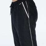 Joseph Black Linen Straight-Leg Pants | Moeva | Pants | Each week unveils new pieces—luxury swimwear, fluid resort silhouettes, and elevated summer-to-evening essentials designed to carry you from coastal escapes to city nights.