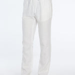 Joseph White Linen Straight-Leg Pants | Moeva | Pants | Each week unveils new pieces—luxury swimwear, fluid resort silhouettes, and elevated summer-to-evening essentials designed to carry you from coastal escapes to city nights.