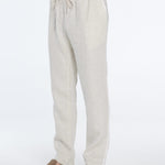 Joseph Nude Linen Straight-Leg Pants | Moeva | Pants | Each week unveils new pieces—luxury swimwear, fluid resort silhouettes, and elevated summer-to-evening essentials designed to carry you from coastal escapes to city nights.