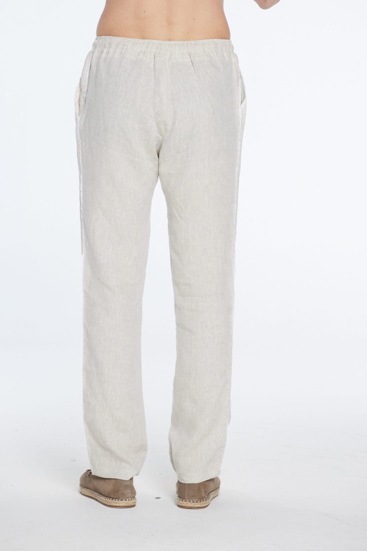Joseph Nude Linen Straight-Leg Pants | Moeva | Men Pants | Each week unveils new pieces—luxury swimwear, fluid resort silhouettes, and elevated summer-to-evening essentials designed to carry you from coastal escapes to city nights.