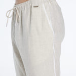 Joseph Nude Linen Straight-Leg Pants | Moeva | Pants | Each week unveils new pieces—luxury swimwear, fluid resort silhouettes, and elevated summer-to-evening essentials designed to carry you from coastal escapes to city nights.