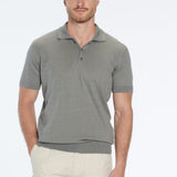 Johan Khaki Cotton Polo Shirt | Moeva | Men Polo Shirts | Each week unveils new pieces—luxury swimwear, fluid resort silhouettes, and elevated summer-to-evening essentials designed to carry you from coastal escapes to city nights.