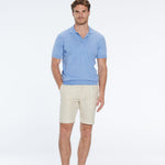 Johan Baby Blue Cotton Polo Shirt | Moeva | T-Shirt | Each week unveils new pieces—luxury swimwear, fluid resort silhouettes, and elevated summer-to-evening essentials designed to carry you from coastal escapes to city nights.