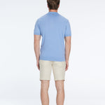 Johan Baby Blue Cotton Polo Shirt | Moeva | T-Shirt | Each week unveils new pieces—luxury swimwear, fluid resort silhouettes, and elevated summer-to-evening essentials designed to carry you from coastal escapes to city nights.