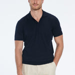 Johan Dark Blue Cotton Polo Shirt | Moeva | T-Shirt | Each week unveils new pieces—luxury swimwear, fluid resort silhouettes, and elevated summer-to-evening essentials designed to carry you from coastal escapes to city nights.