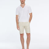 Johan White Cotton Polo Shirt | Moeva | Men Polo Shirts | Each week unveils new pieces—luxury swimwear, fluid resort silhouettes, and elevated summer-to-evening essentials designed to carry you from coastal escapes to city nights.