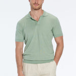 Johan Green Cotton Polo Shirt | Moeva | T-Shirt | Each week unveils new pieces—luxury swimwear, fluid resort silhouettes, and elevated summer-to-evening essentials designed to carry you from coastal escapes to city nights.