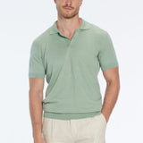 Johan Green Cotton Polo Shirt | Moeva | Men Polo Shirts | Each week unveils new pieces—luxury swimwear, fluid resort silhouettes, and elevated summer-to-evening essentials designed to carry you from coastal escapes to city nights.