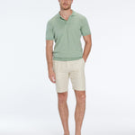 Johan Green Cotton Polo Shirt | Moeva | T-Shirt | Each week unveils new pieces—luxury swimwear, fluid resort silhouettes, and elevated summer-to-evening essentials designed to carry you from coastal escapes to city nights.