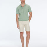 Johan Green Cotton Polo Shirt | Moeva | Men Polo Shirts | Each week unveils new pieces—luxury swimwear, fluid resort silhouettes, and elevated summer-to-evening essentials designed to carry you from coastal escapes to city nights.