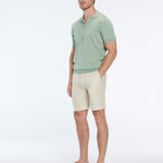 Johan Green Cotton Polo Shirt | Moeva | T-Shirt | Each week unveils new pieces—luxury swimwear, fluid resort silhouettes, and elevated summer-to-evening essentials designed to carry you from coastal escapes to city nights.