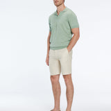 Johan Green Cotton Polo Shirt | Moeva | Men Polo Shirts | Each week unveils new pieces—luxury swimwear, fluid resort silhouettes, and elevated summer-to-evening essentials designed to carry you from coastal escapes to city nights.