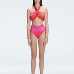 Meredith Gradient High Waist Satin Bikini Bottom | Moeva | Bikini Bottom | Each week unveils new pieces—luxury swimwear, fluid resort silhouettes, and elevated summer-to-evening essentials designed to carry you from coastal escapes to city nights.