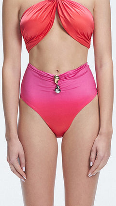 Meredith Gradient High Waist Satin Bikini Bottom | Moeva | Bikini Bottom | Each week unveils new pieces—luxury swimwear, fluid resort silhouettes, and elevated summer-to-evening essentials designed to carry you from coastal escapes to city nights.