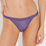 North Lilac Mid Coverage Knitted Bikini Bottom | Moeva | Bikini Bottom | Each week unveils new pieces—luxury swimwear, fluid resort silhouettes, and elevated summer-to-evening essentials designed to carry you from coastal escapes to city nights.