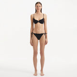 Salila Black Underwired Side Tie Wave Textured Bikini Set | Moeva | Bikini Set | Each week unveils new pieces—luxury swimwear, fluid resort silhouettes, and elevated summer-to-evening essentials designed to carry you from coastal escapes to city nights.