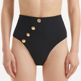 Baia Black High Waist Bikini Bottom | Moeva | Bikini Bottom | Each week unveils new pieces—luxury swimwear, fluid resort silhouettes, and elevated summer-to-evening essentials designed to carry you from coastal escapes to city nights.