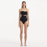 Adria Black Bandeu Swimsuit | Moeva | Swimsuit | Each week unveils new pieces—luxury swimwear, fluid resort silhouettes, and elevated summer-to-evening essentials designed to carry you from coastal escapes to city nights.