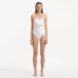 Adria White Bandeu Swimsuit | Moeva | Swimsuit | Each week unveils new pieces—luxury swimwear, fluid resort silhouettes, and elevated summer-to-evening essentials designed to carry you from coastal escapes to city nights.