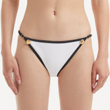 Zarya White Mid Coverage Bikini Bottom | Moeva | Bikini Bottom | Each week unveils new pieces—luxury swimwear, fluid resort silhouettes, and elevated summer-to-evening essentials designed to carry you from coastal escapes to city nights.