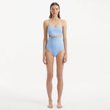 Adria Baby Blue Bandeu Swimsuit | Moeva | Swimsuit | Each week unveils new pieces—luxury swimwear, fluid resort silhouettes, and elevated summer-to-evening essentials designed to carry you from coastal escapes to city nights.