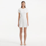 Derin White Short-Sleeve Mini Dress | Moeva | Dress | Each week unveils new pieces—luxury swimwear, fluid resort silhouettes, and elevated summer-to-evening essentials designed to carry you from coastal escapes to city nights.